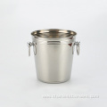 Stainless steel ice bucket with different handles 5L